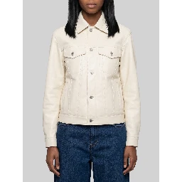 Intrecciato leather jacket