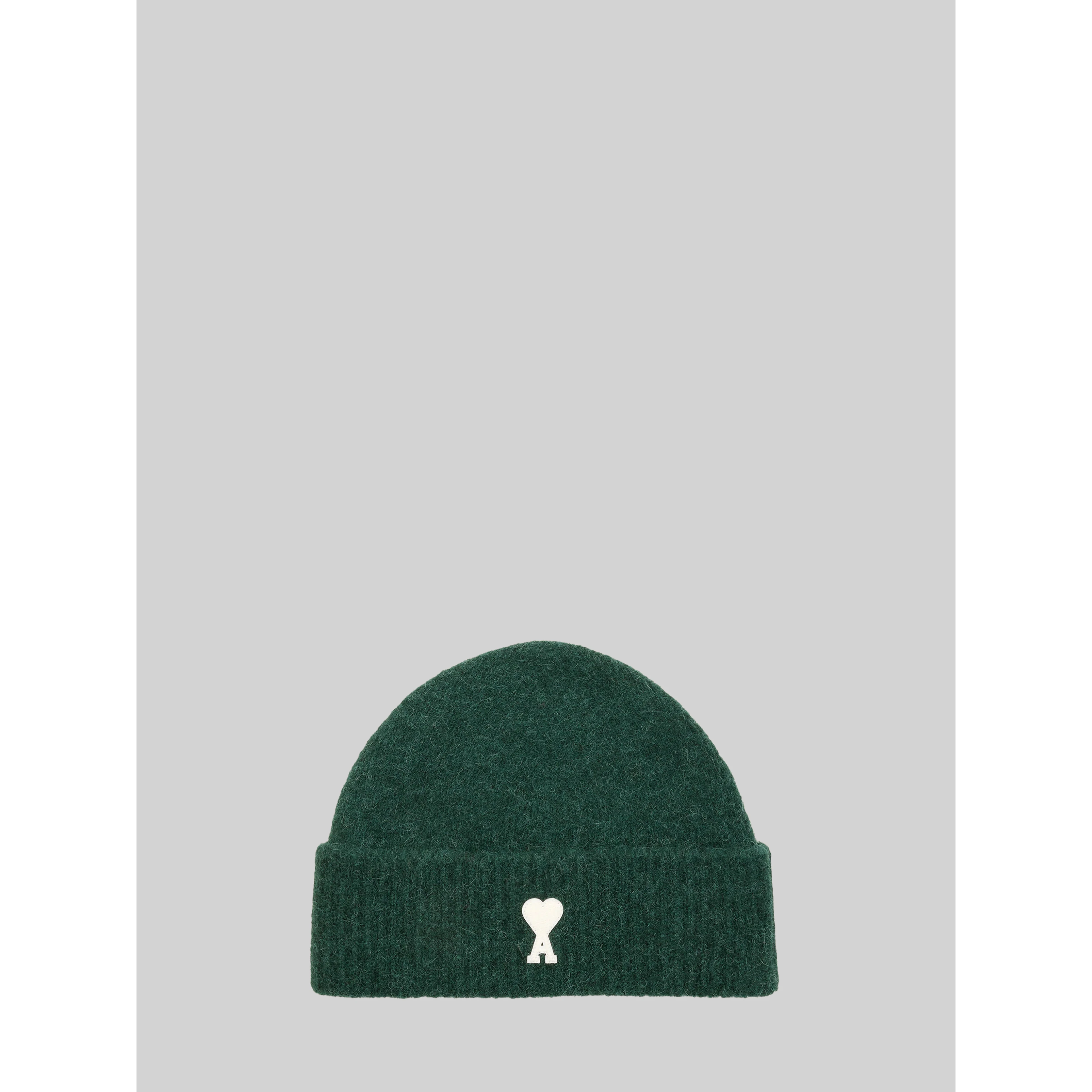 Green alpaca Ami de Coeur beanie