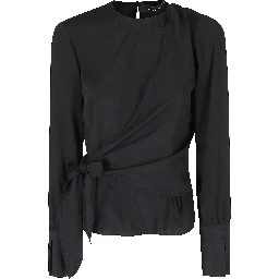 TWIN SET BLUSA MONOSPALLA MISTO SETA 2 PEZZI
