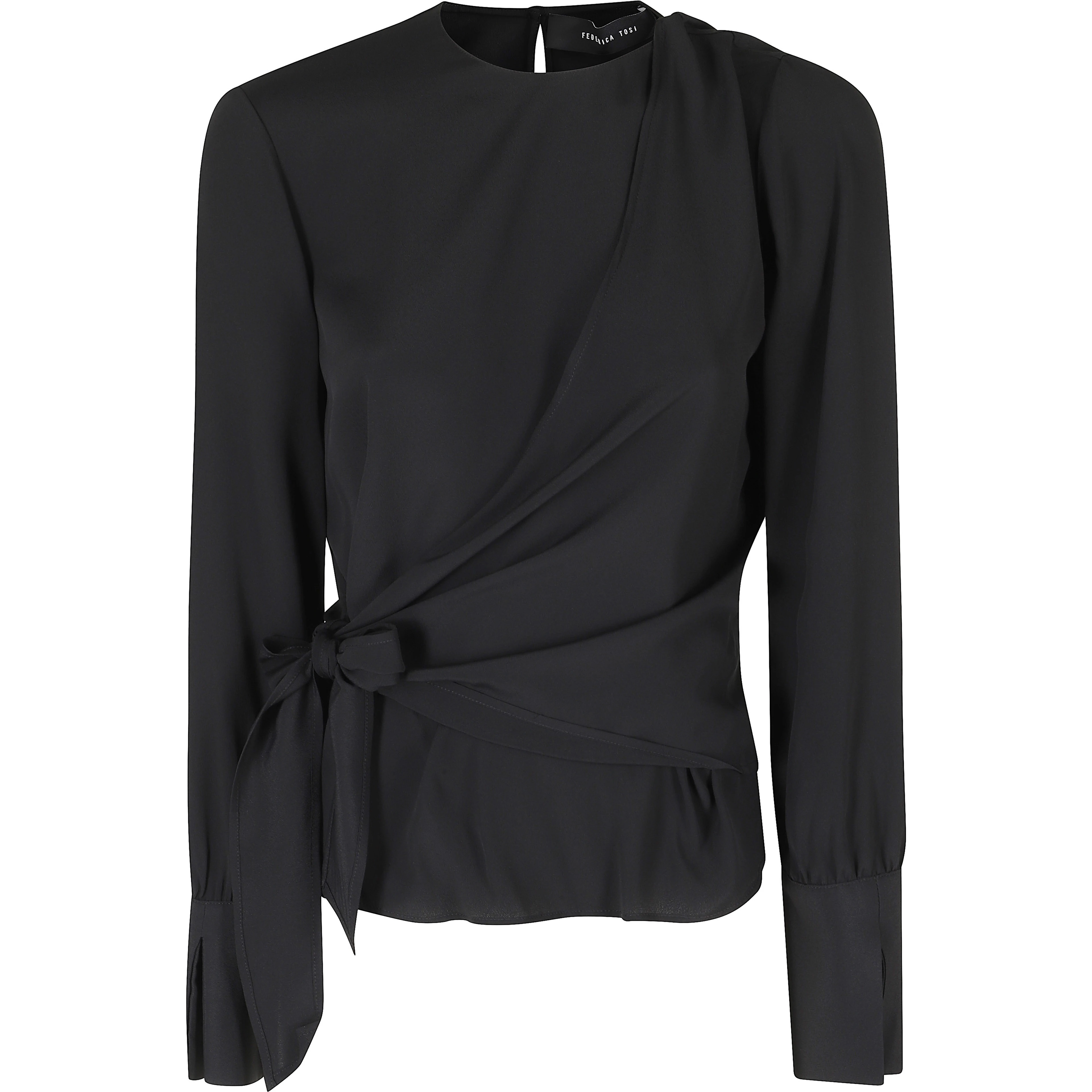 TWIN SET BLUSA MONOSPALLA MISTO SETA 2 PEZZI