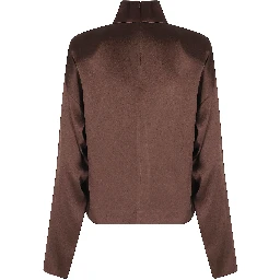 BLUSA MANICHE LUNGHE IN RASO UNITO
