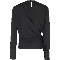 TWIN SET BLUSA MONOSPALLA MISTO SETA 2 PEZZI