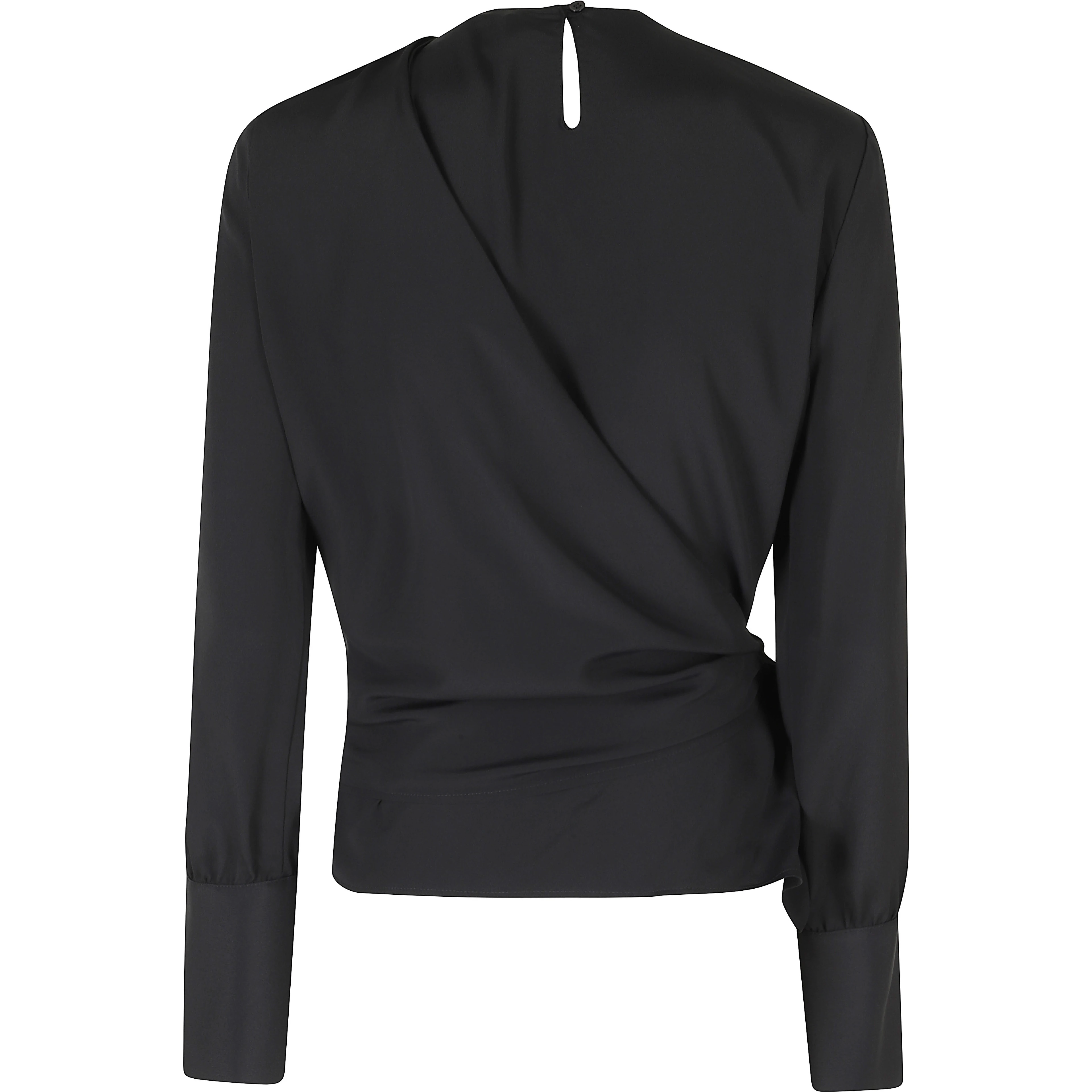 TWIN SET BLUSA MONOSPALLA MISTO SETA 2 PEZZI