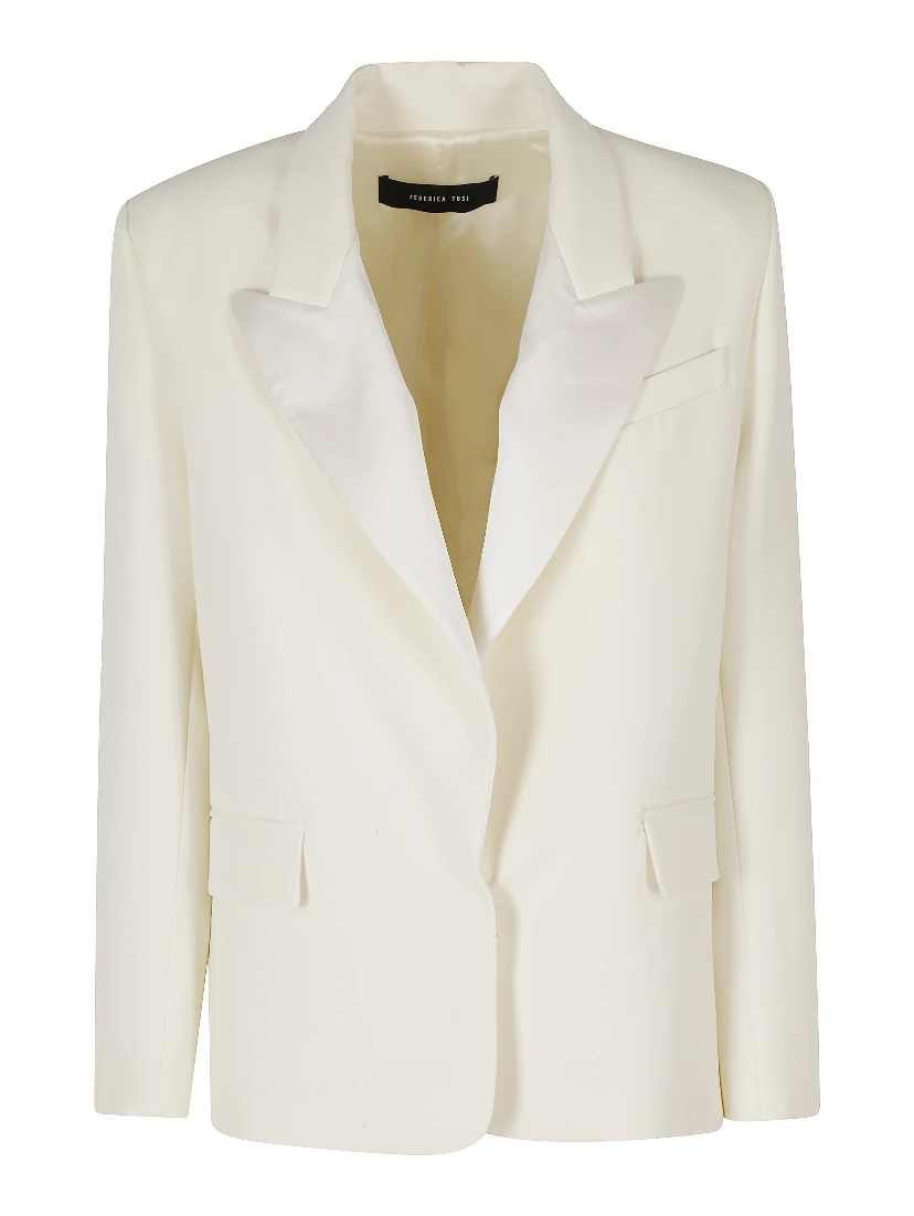 BLAZER MONOPETTO CADY REVER DI RASO SMOKING