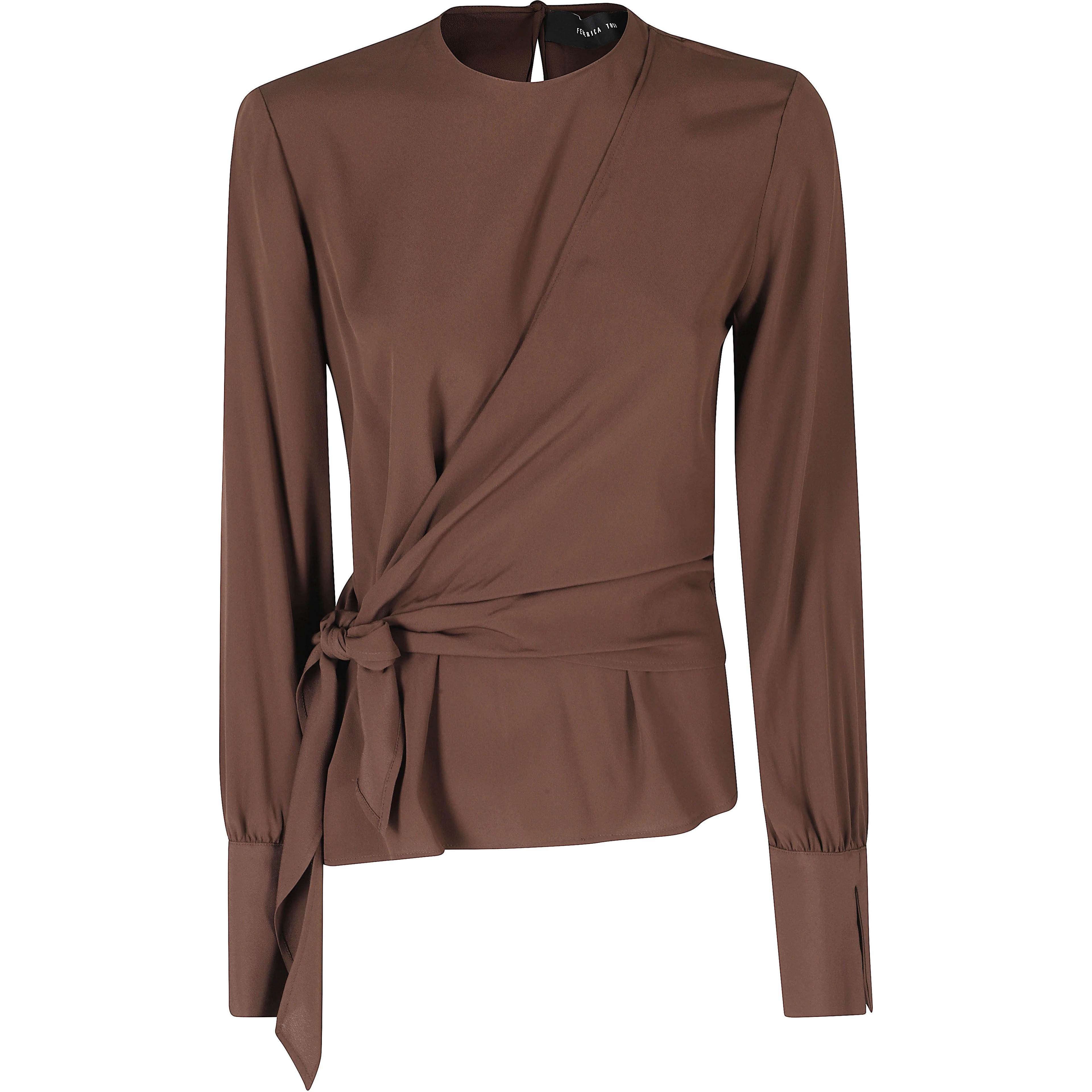 TWIN SET BLUSA MONOSPALLA MISTO SETA 2 PEZZI