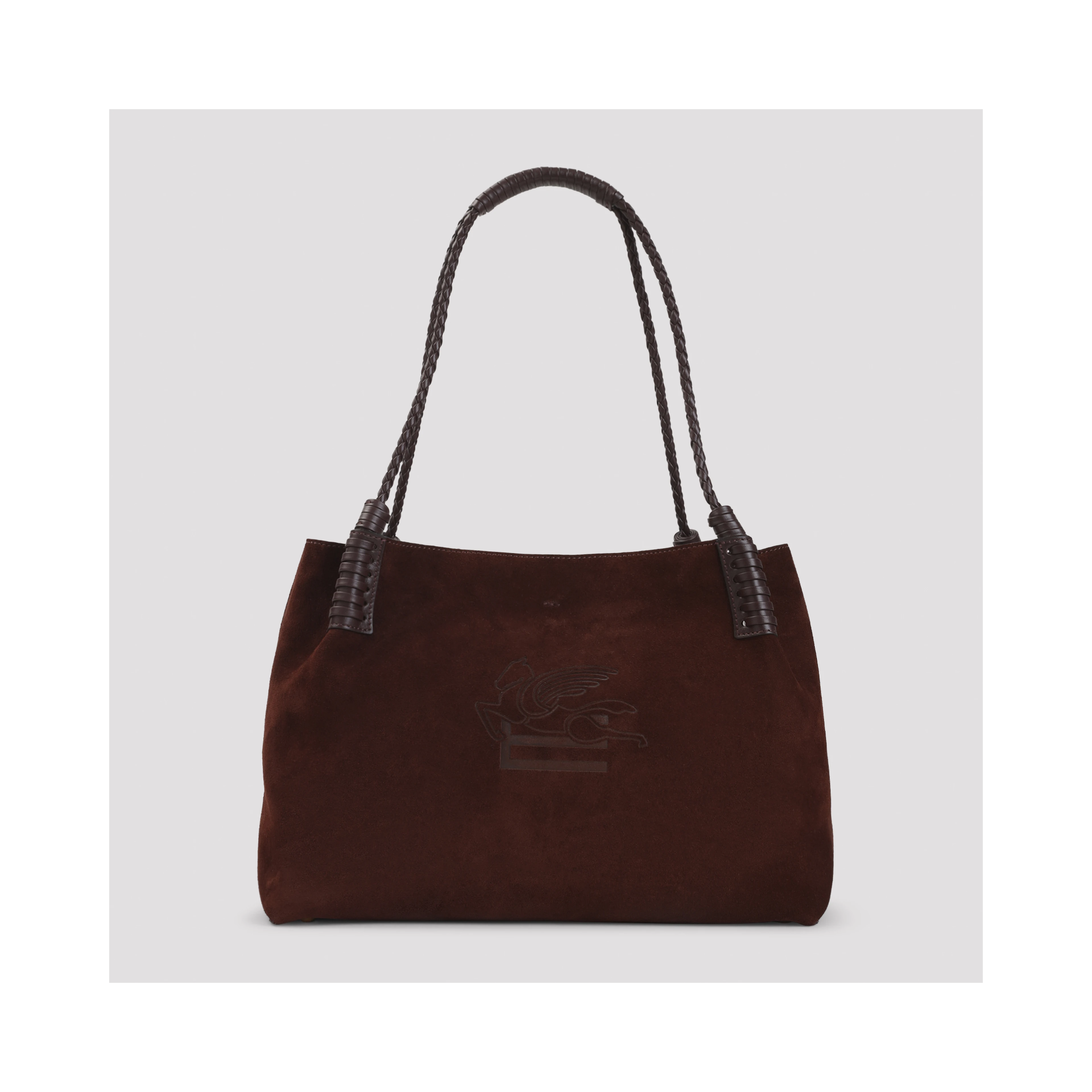 Etro Libra Medium Suede Shopping Bag