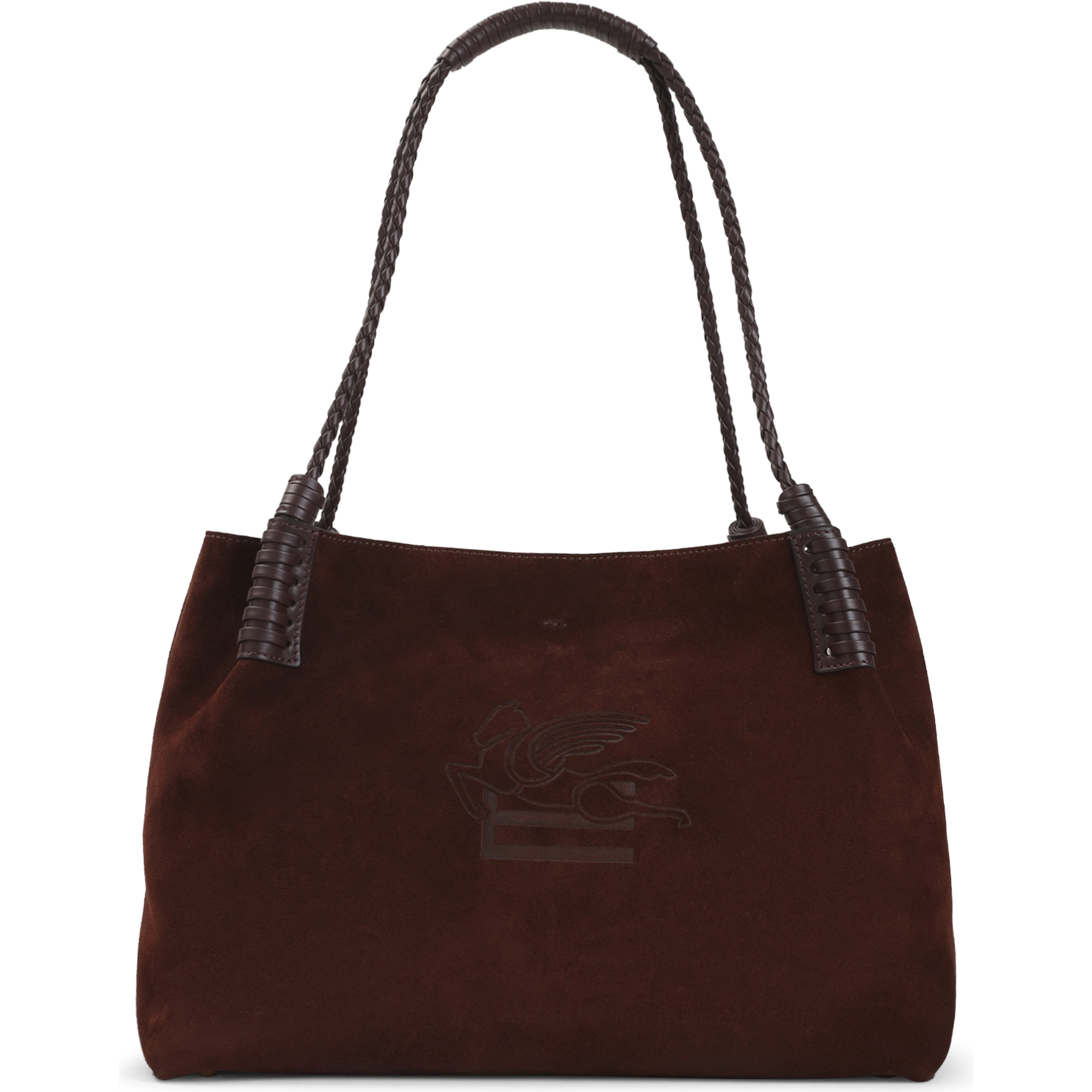 Etro Libra Medium Suede Shopping Bag
