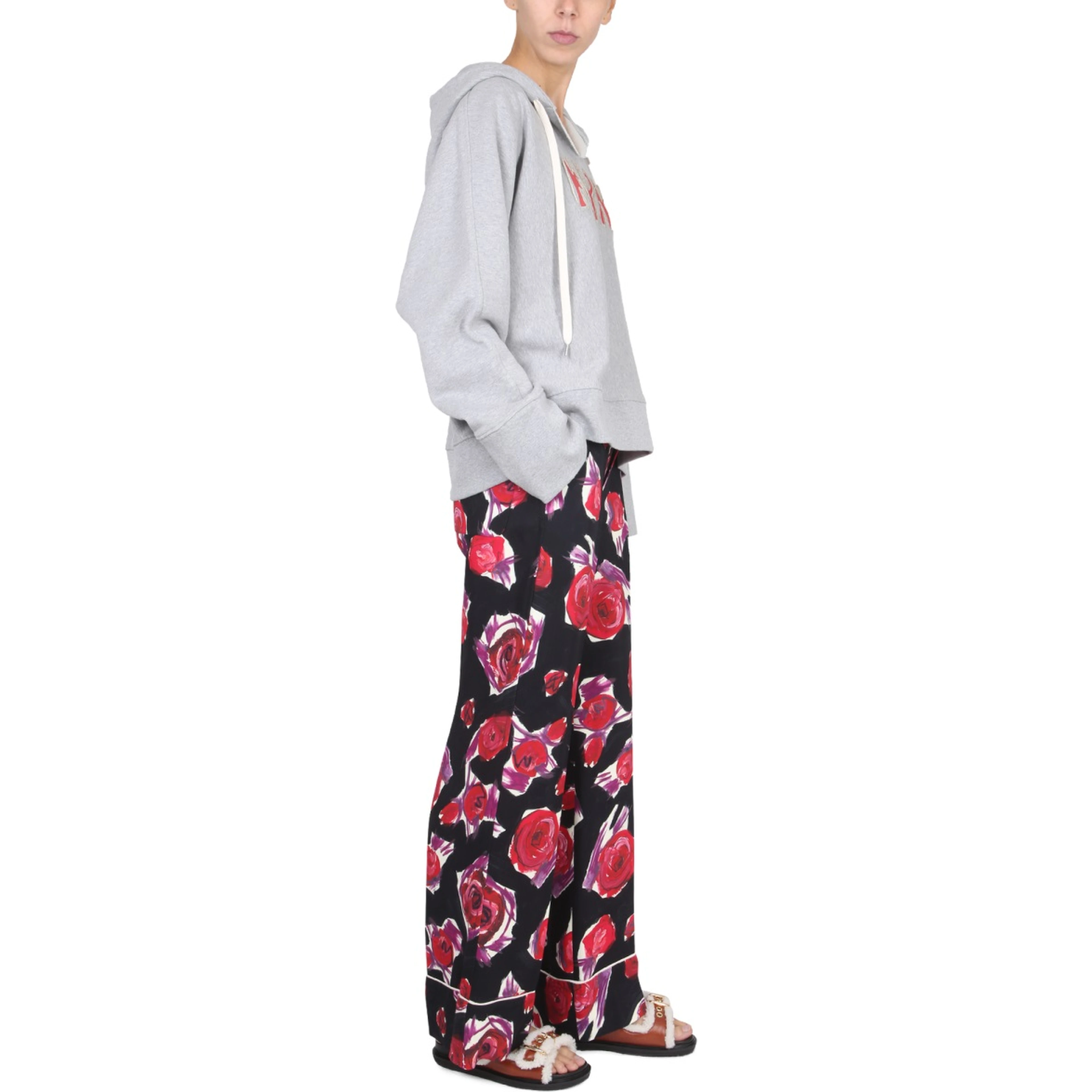 PANTALONE PIJIAMA CON MOTIVO FLOREALE
