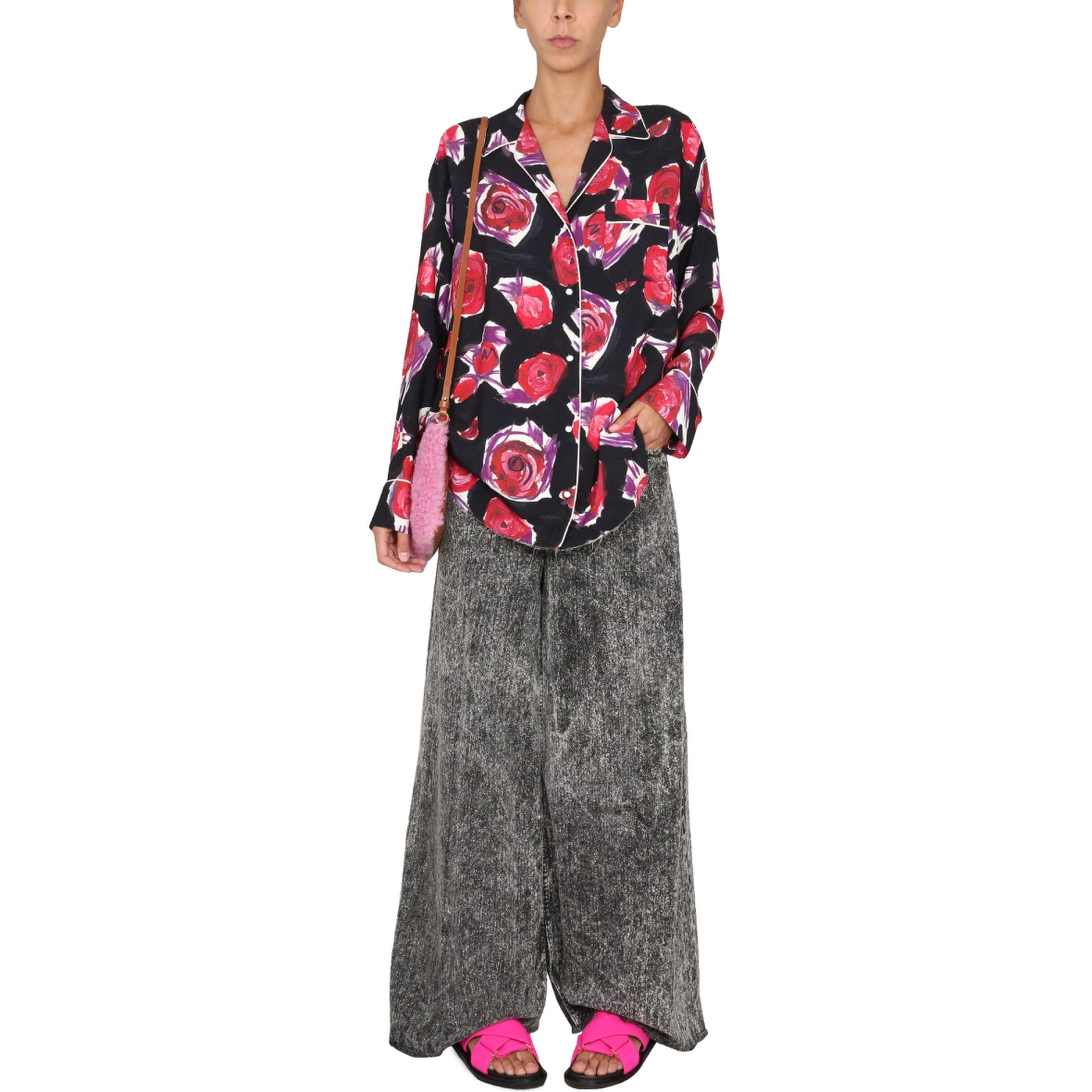 CAMICIA CON STAMPA FLOREALE