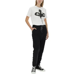 JOGGING PANTS WITH SPRAY PRINT ORB