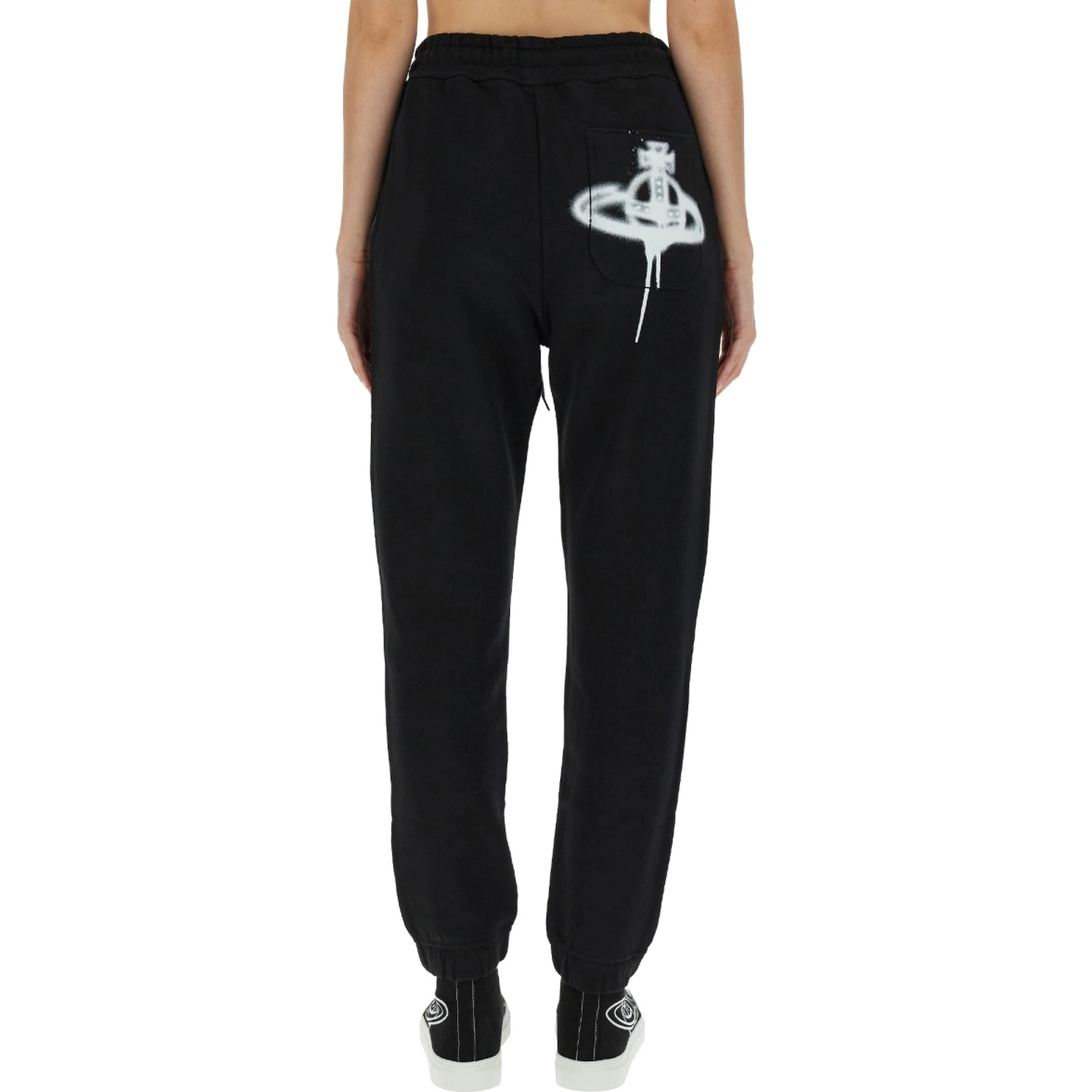 JOGGING PANTS WITH SPRAY PRINT ORB