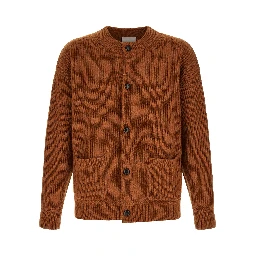 Brown Merino Wool Cardigan