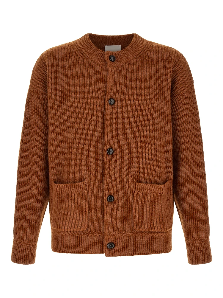 Brown Merino Wool Cardigan