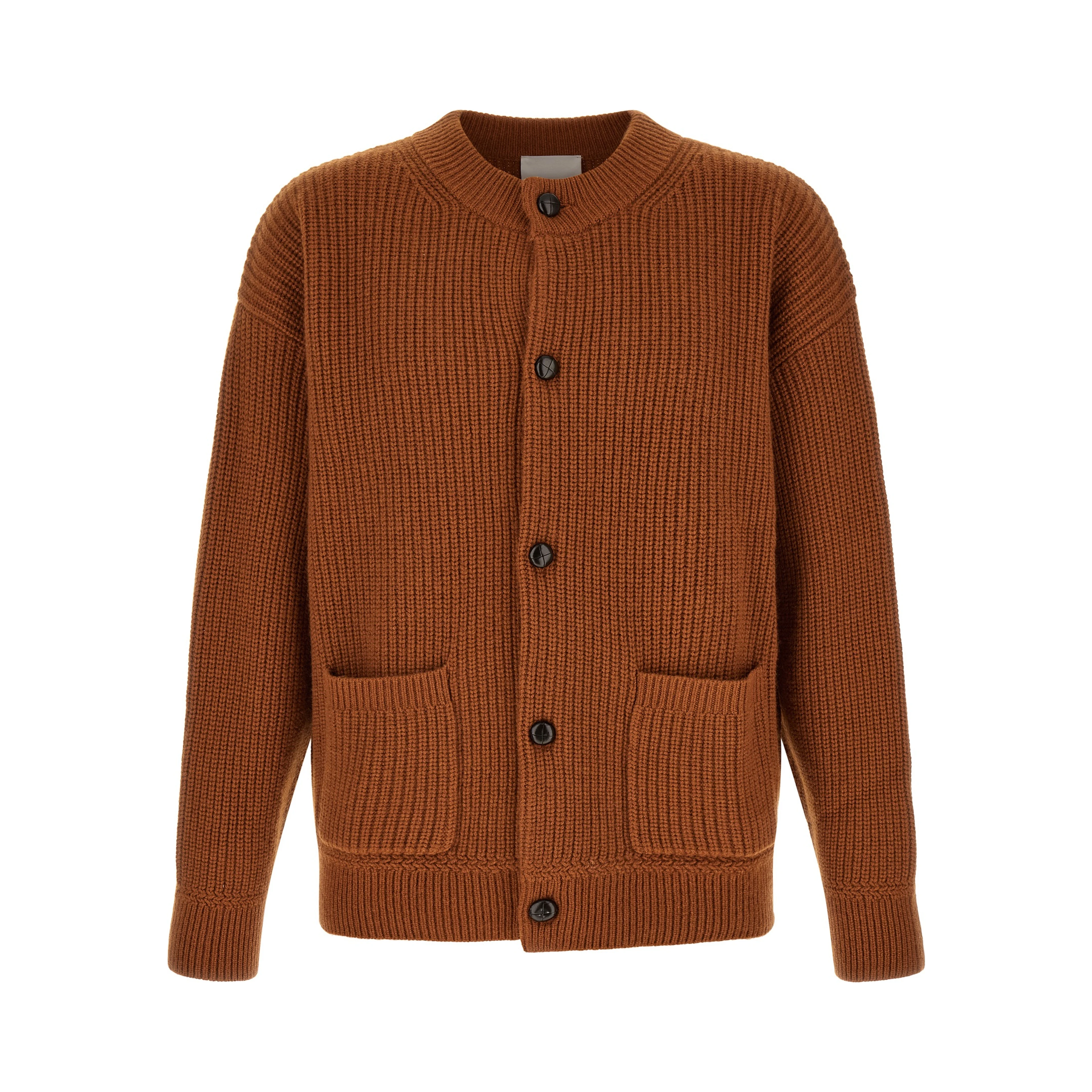 Brown Merino Wool Cardigan