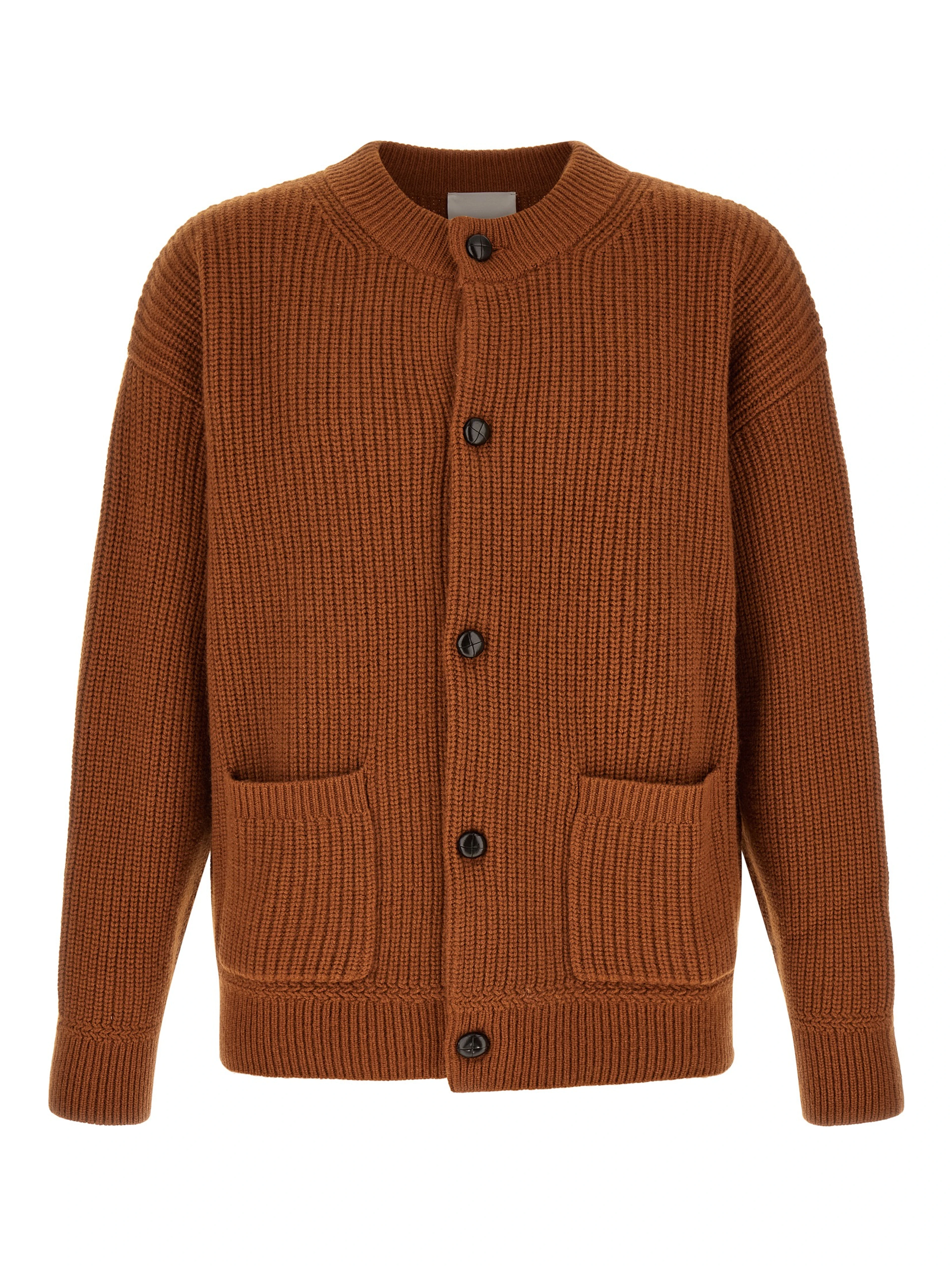 Brown Merino Wool Cardigan