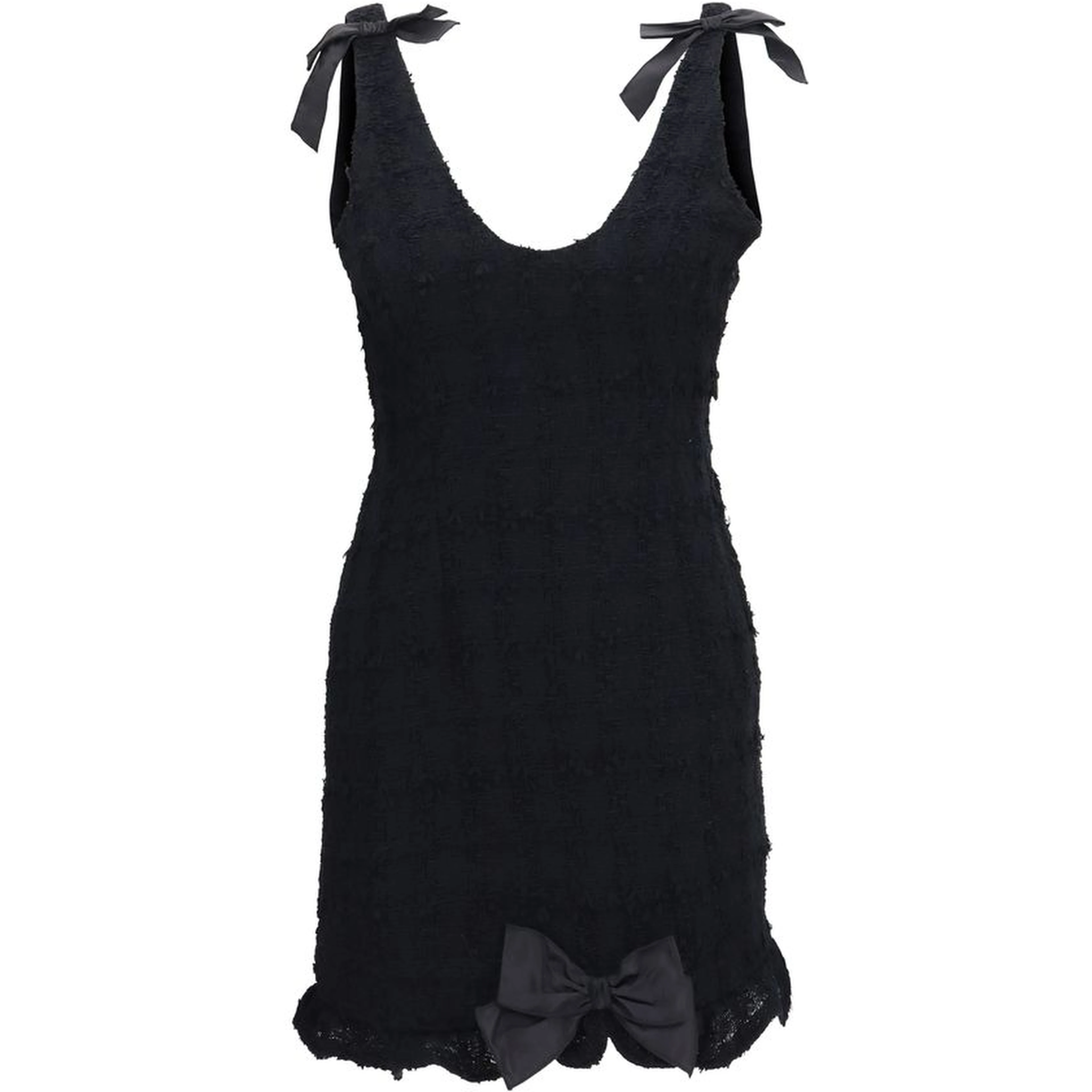 Black Cotton Casual Dress