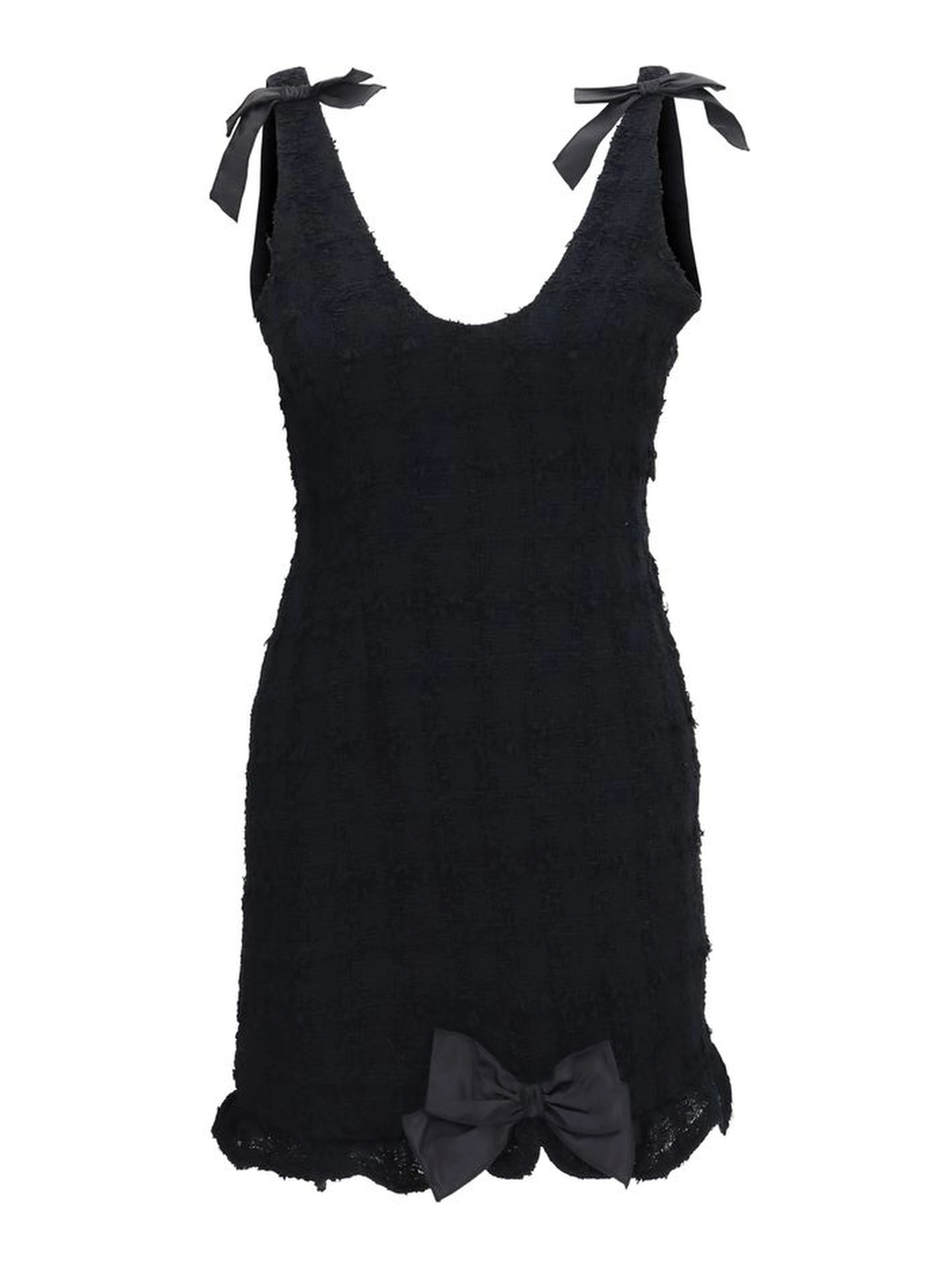 Black Cotton Casual Dress