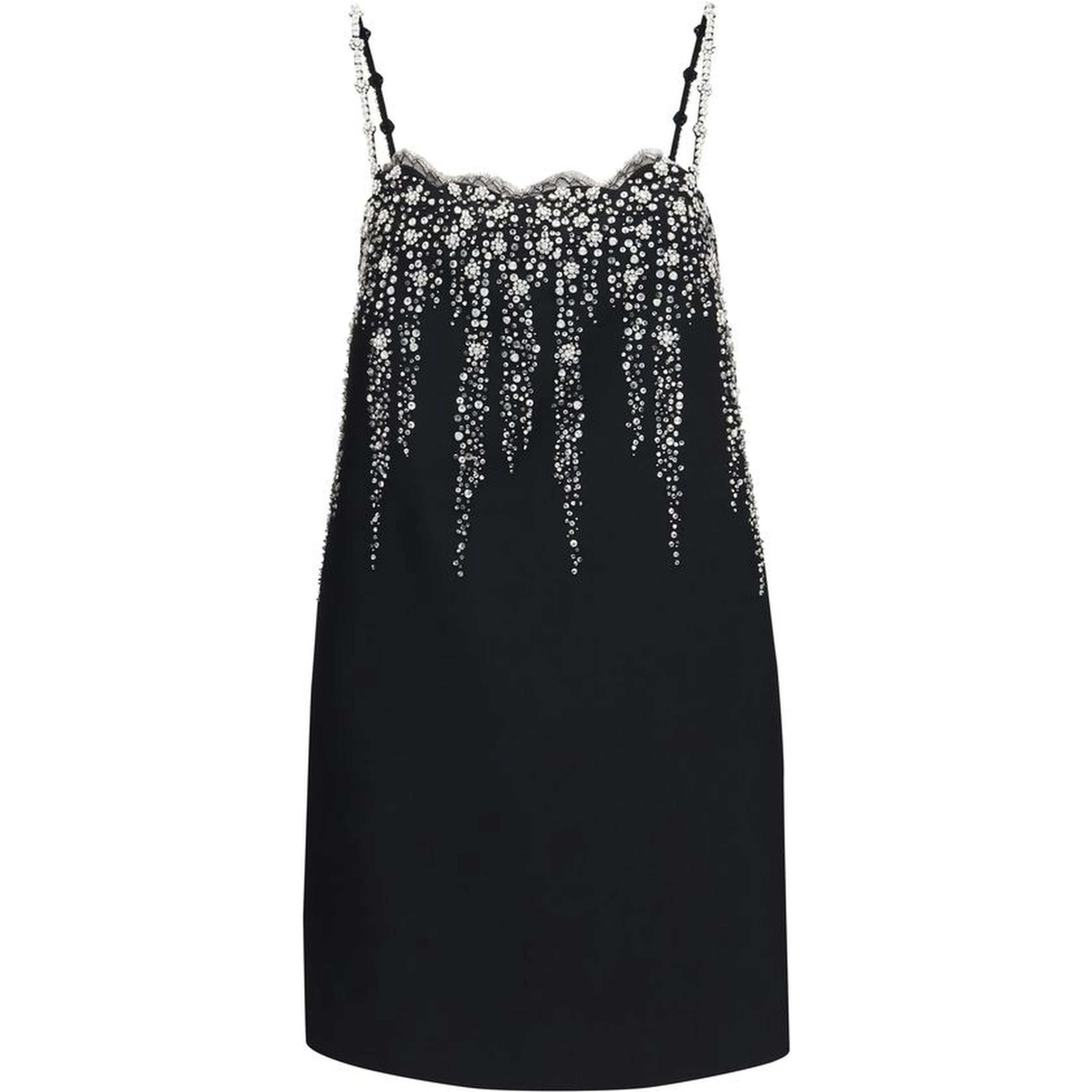 Black Wool Oves Aries Cocktail Dress