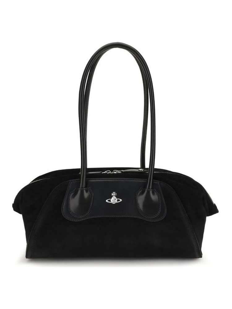 Black Calf Leather Bos Taurus Shoulder Bag