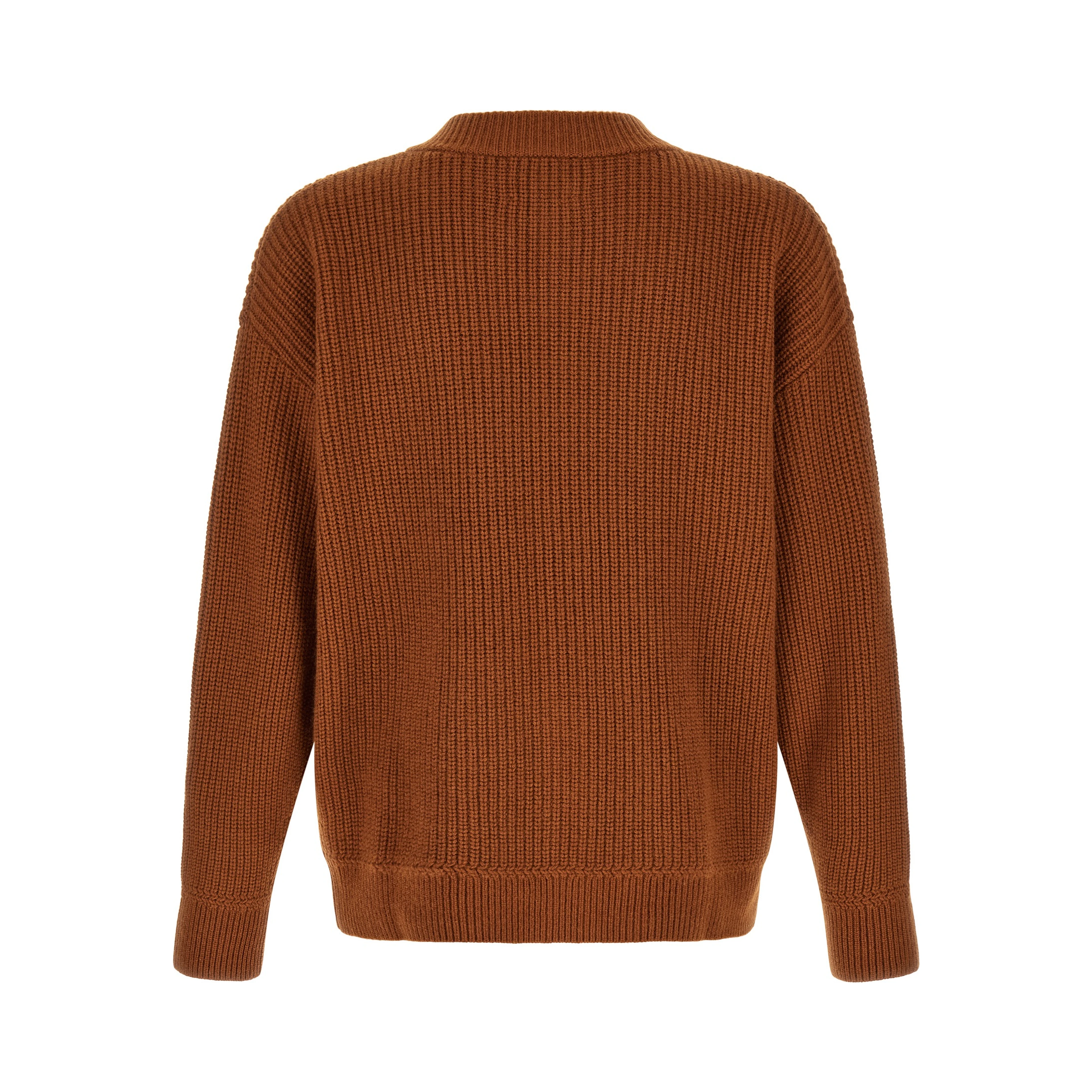 Brown Merino Wool Cardigan