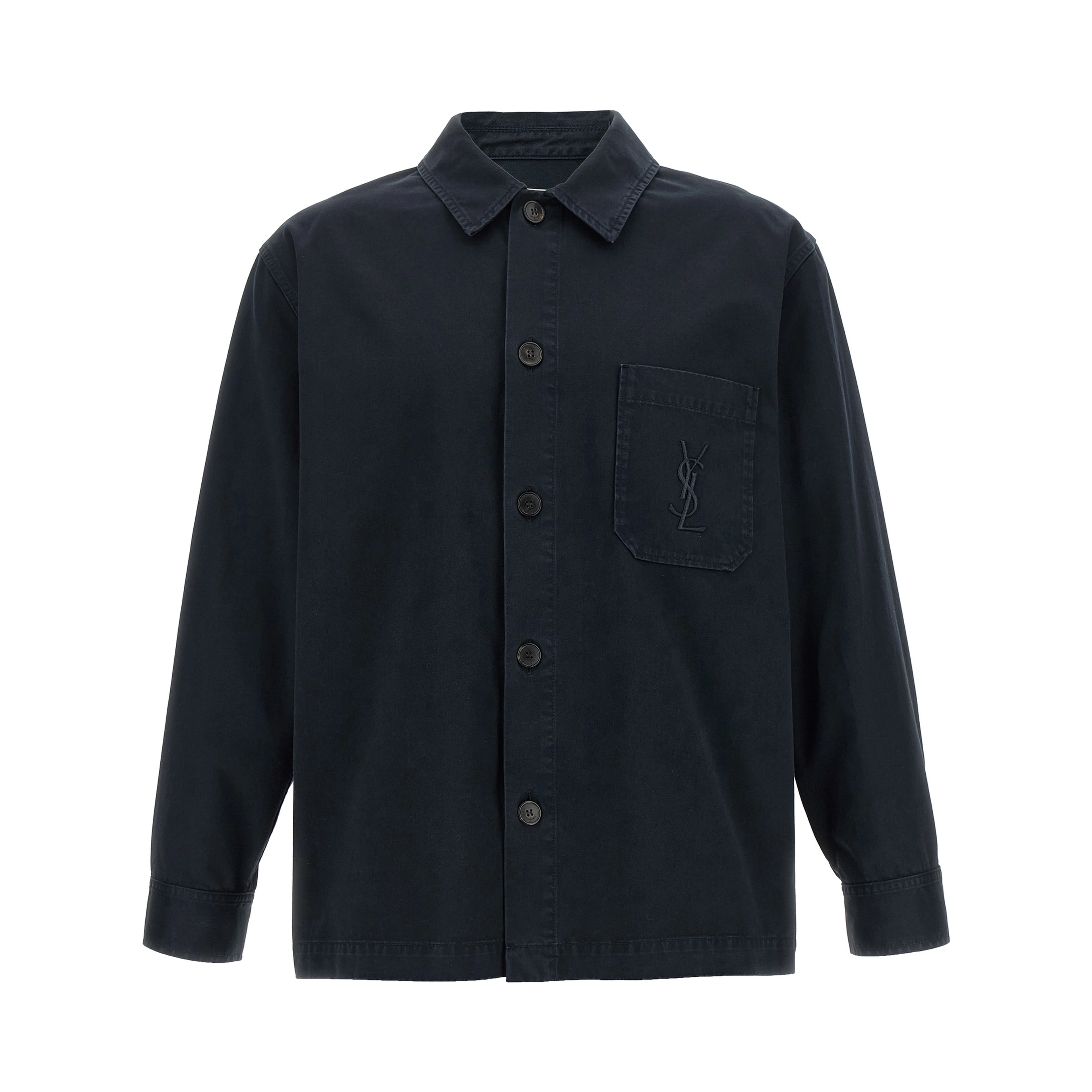 Blue Cotton Blouse