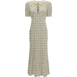 Beige Silk Casual Dress