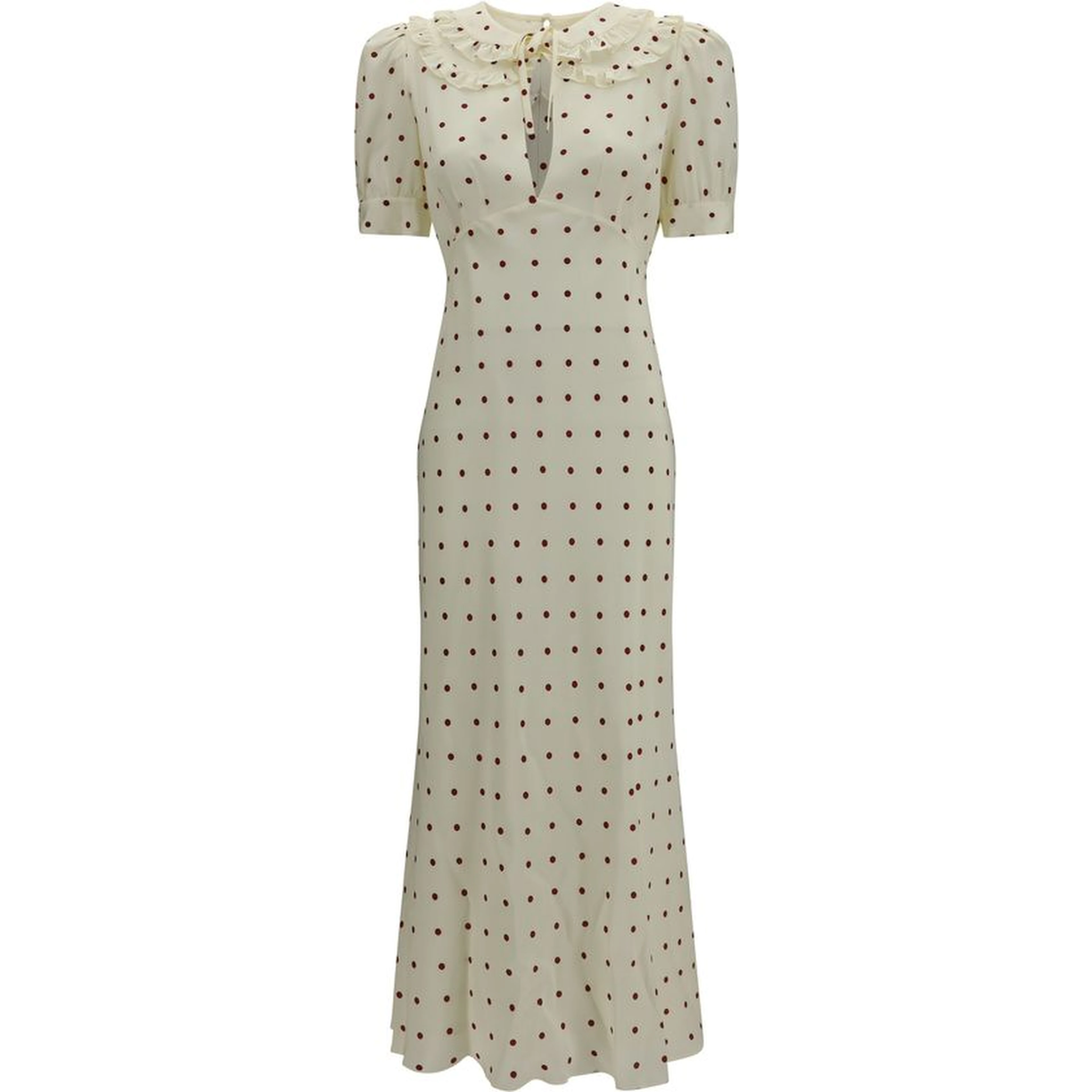 Beige Silk Casual Dress