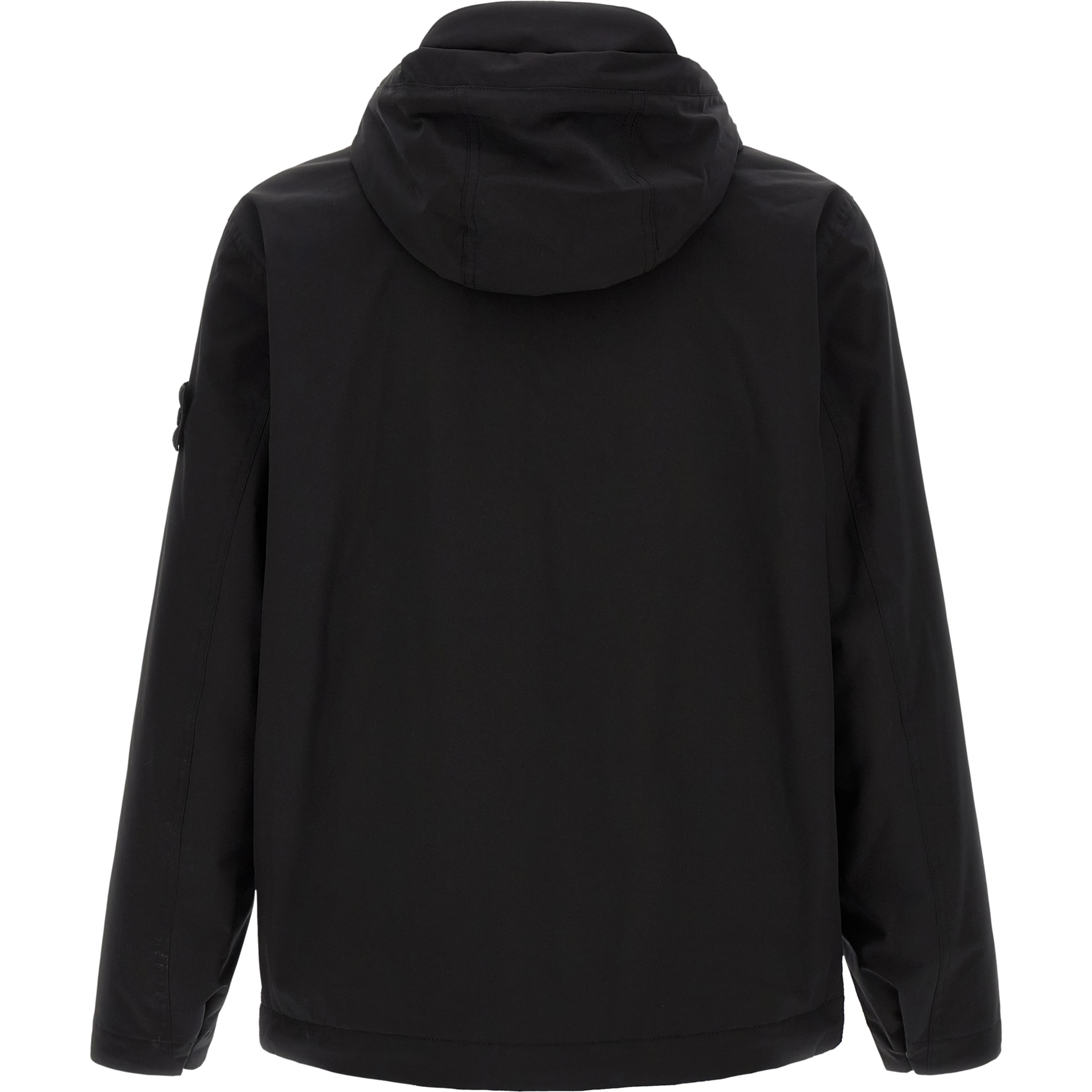 Black Polyester Shell Jacket