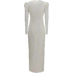 White Viscose Cocktail Dress