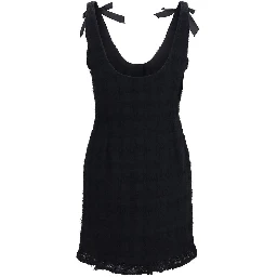 Black Cotton Casual Dress