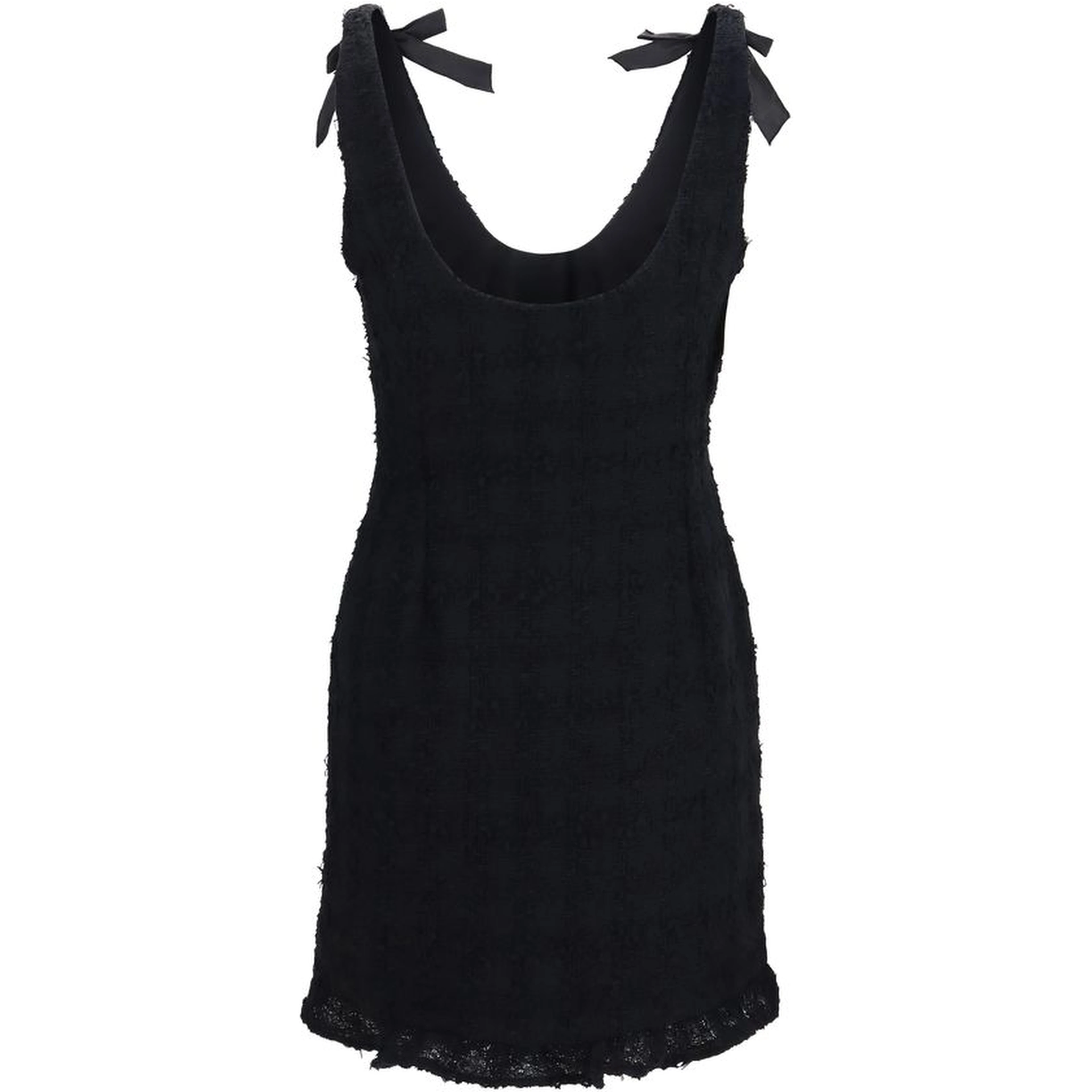 Black Cotton Casual Dress
