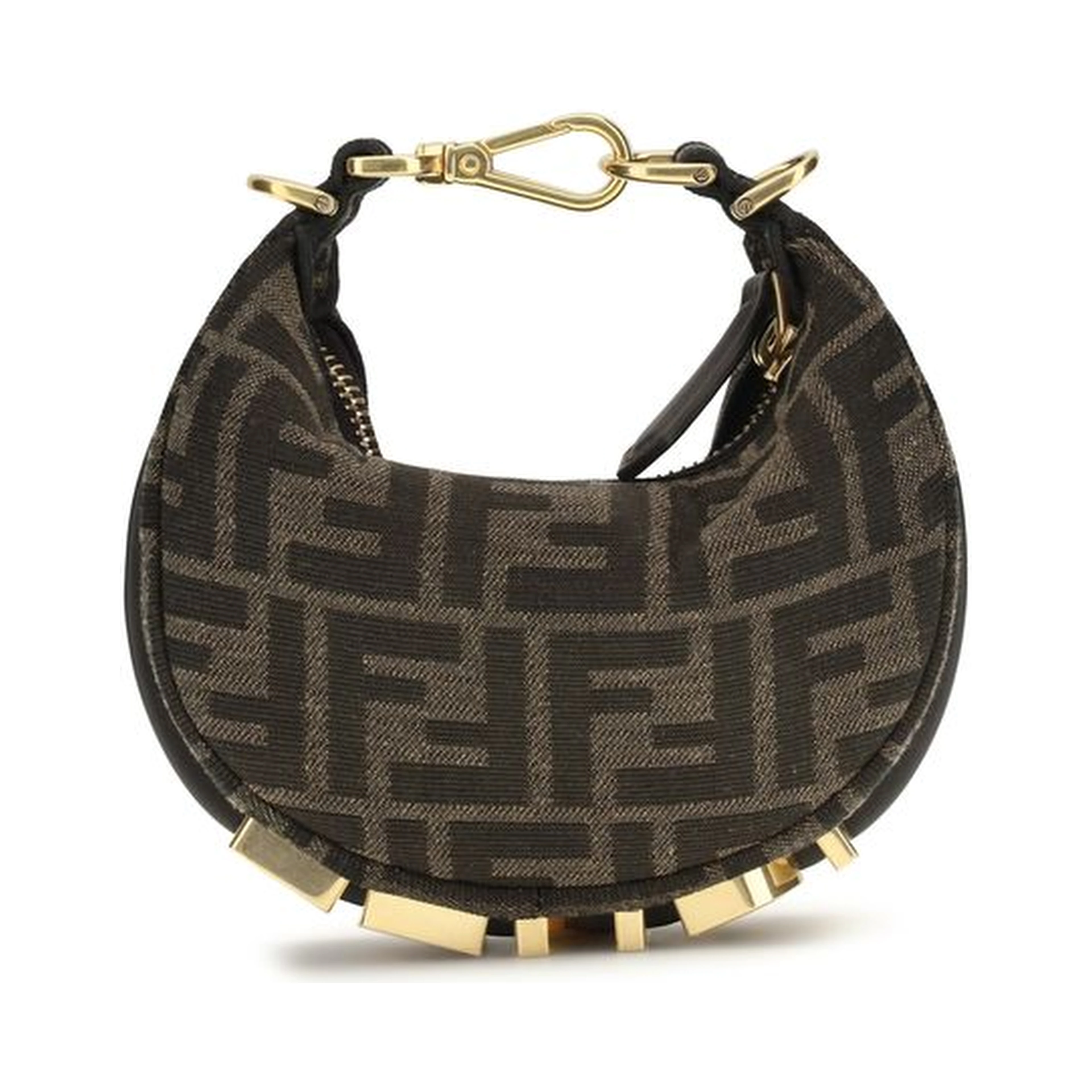 Brown Polyamide Shoulder Bag