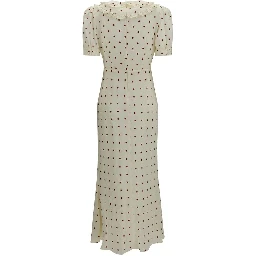 Beige Silk Casual Dress