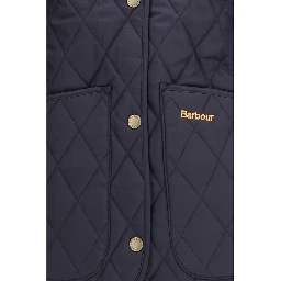 Blue Polyamide Full-Length Jacket