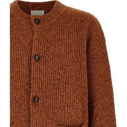 Brown Merino Wool Cardigan