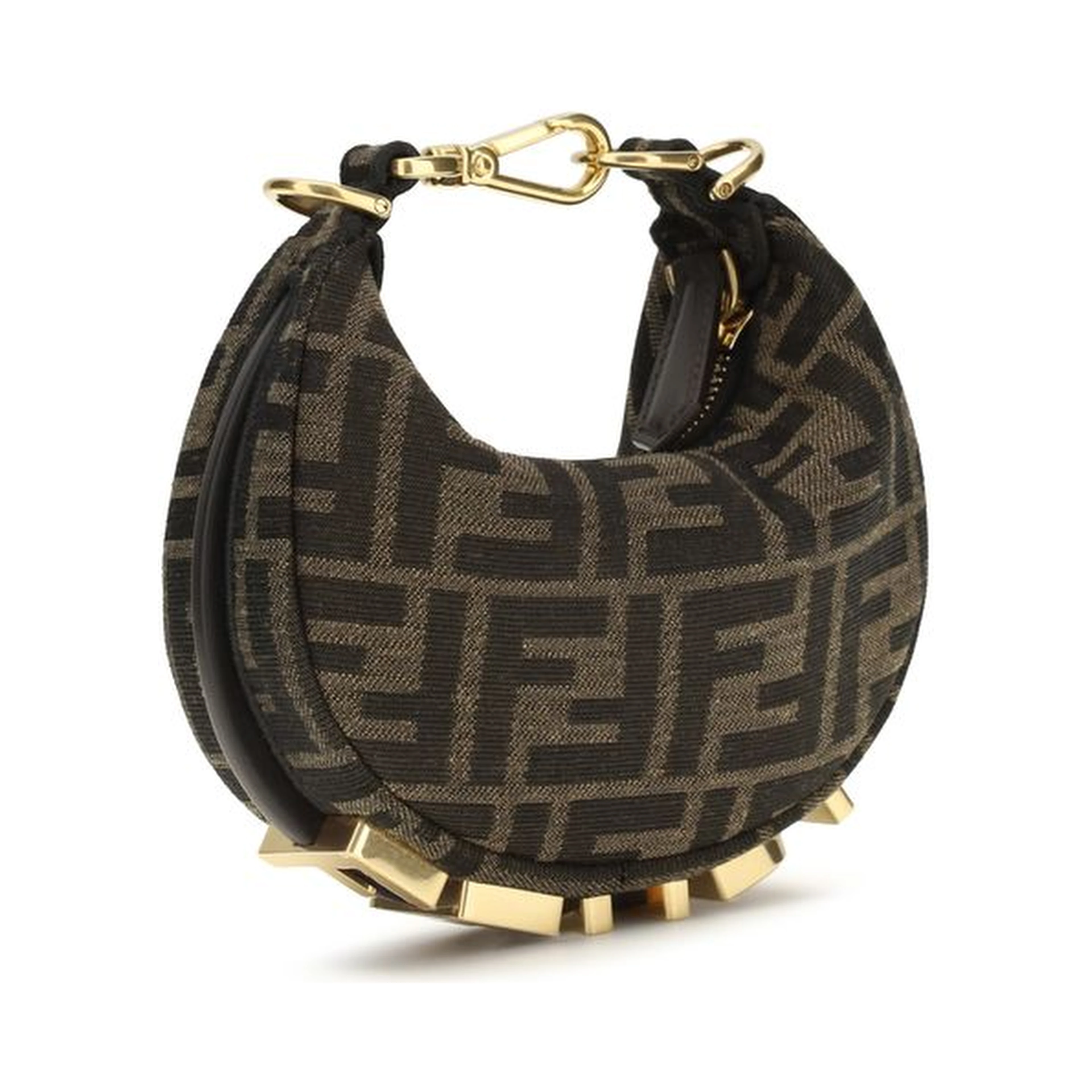 Brown Polyamide Shoulder Bag