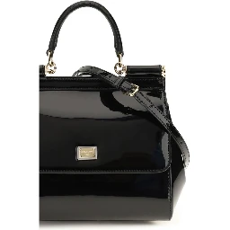 Black Calf Leather Bos Taurus Shoulder Bag