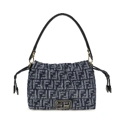 Blue Cotton Shoulder Bag