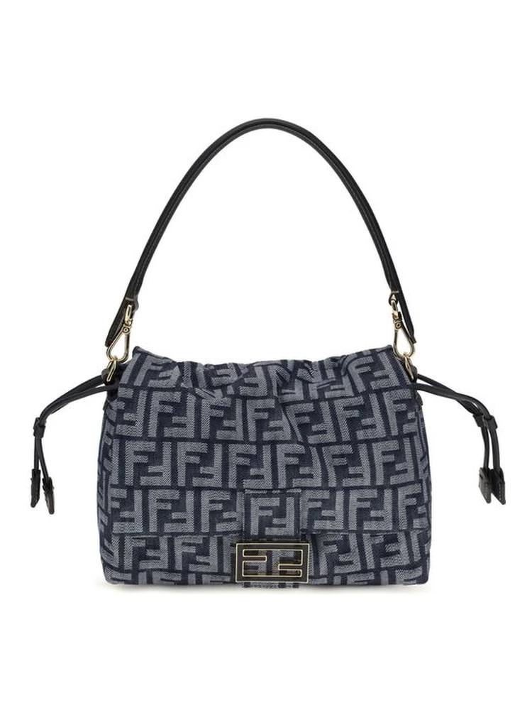 Blue Cotton Shoulder Bag