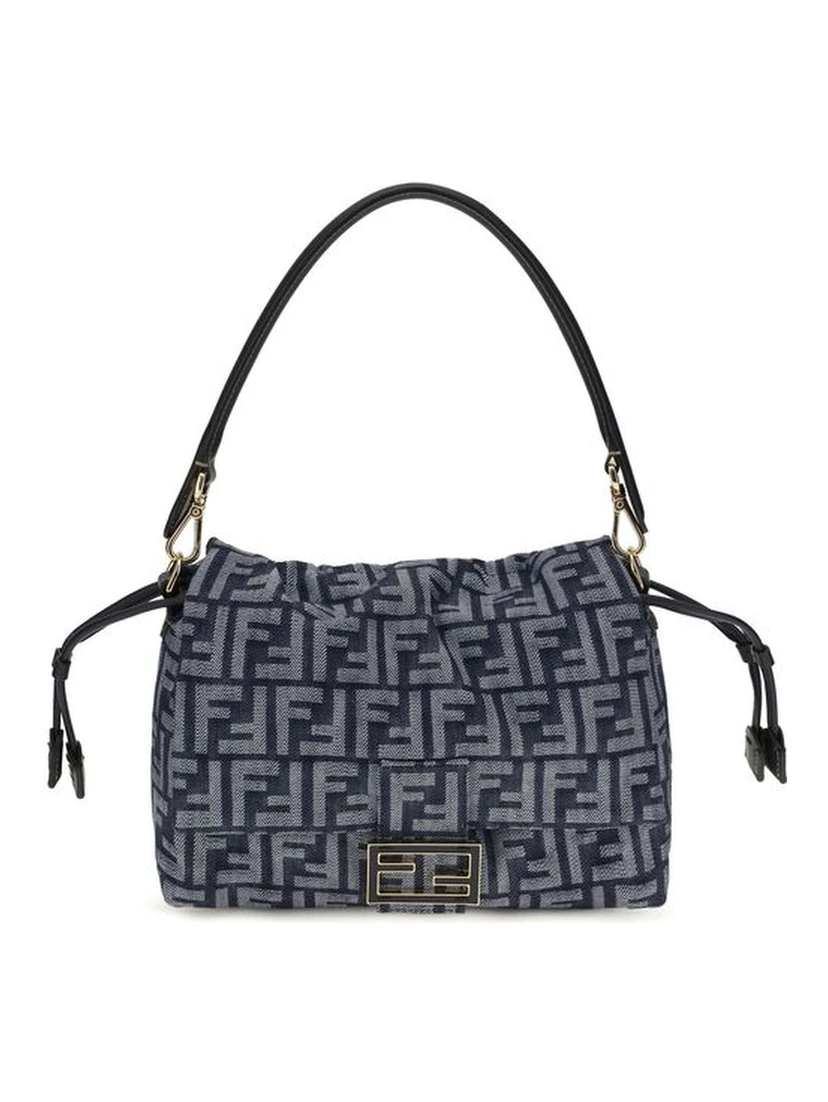 Blue Cotton Shoulder Bag