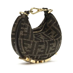 Brown Polyamide Shoulder Bag