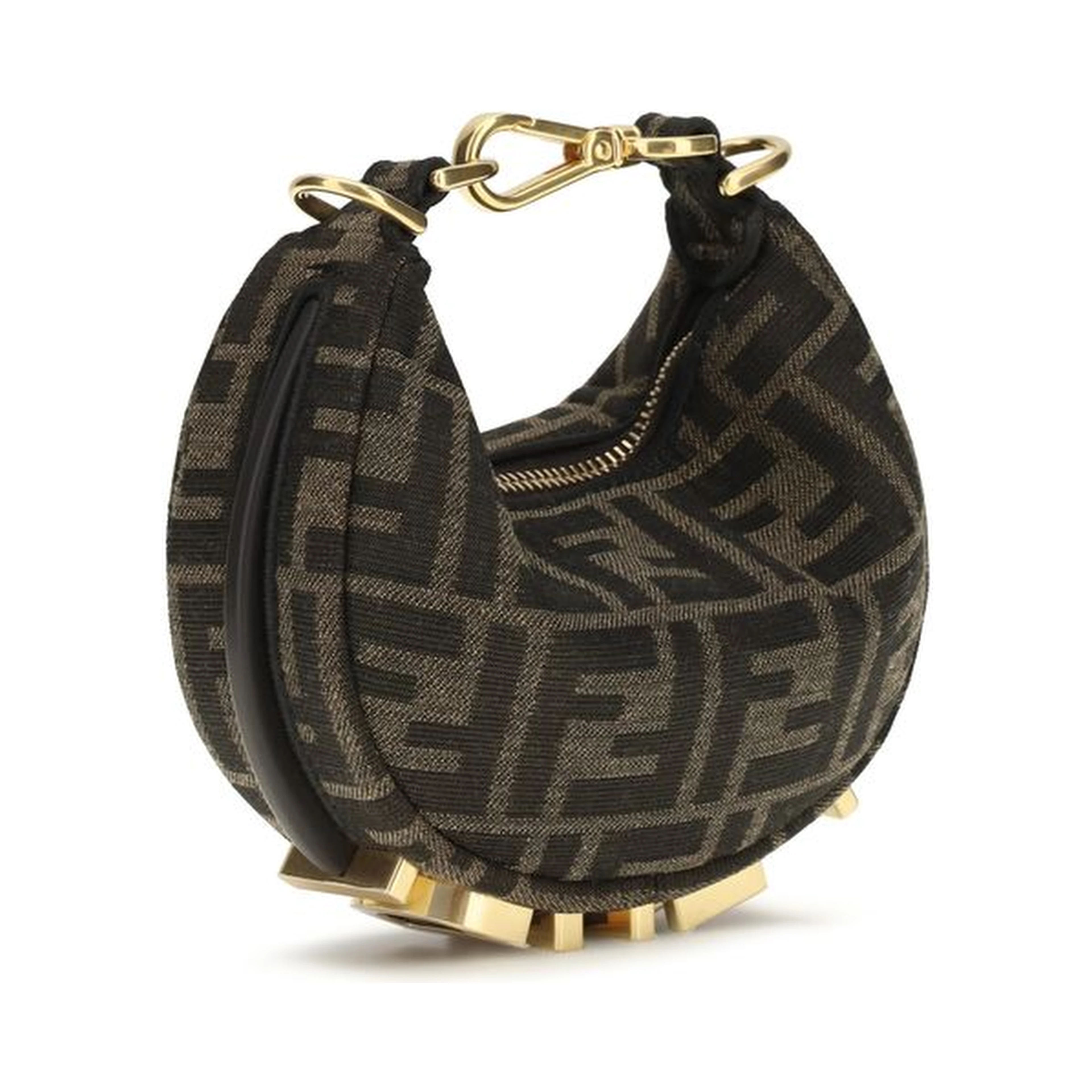 Brown Polyamide Shoulder Bag