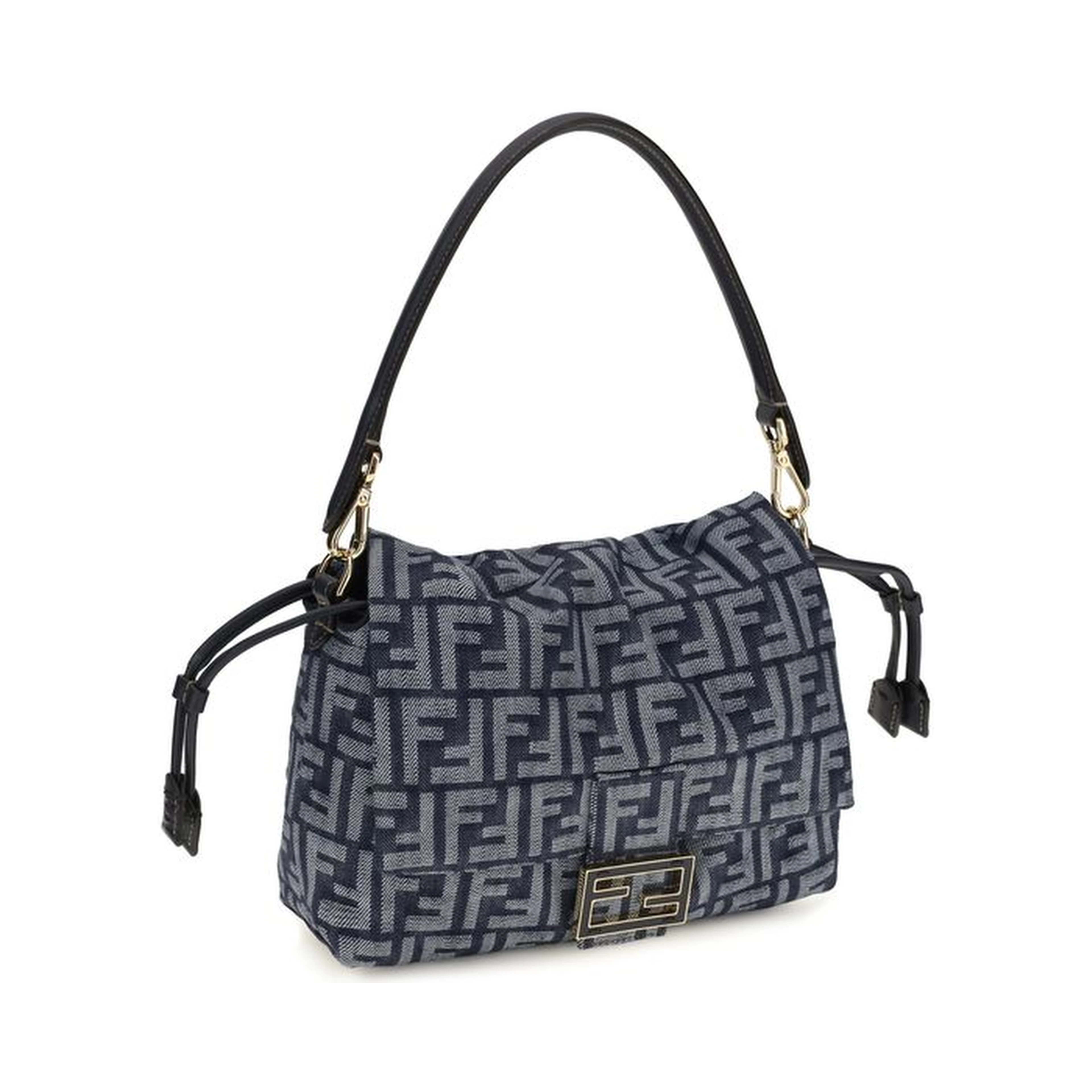 Blue Cotton Shoulder Bag