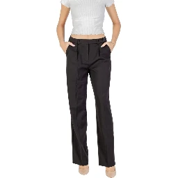 Black Recycled Polyester Dress Pants