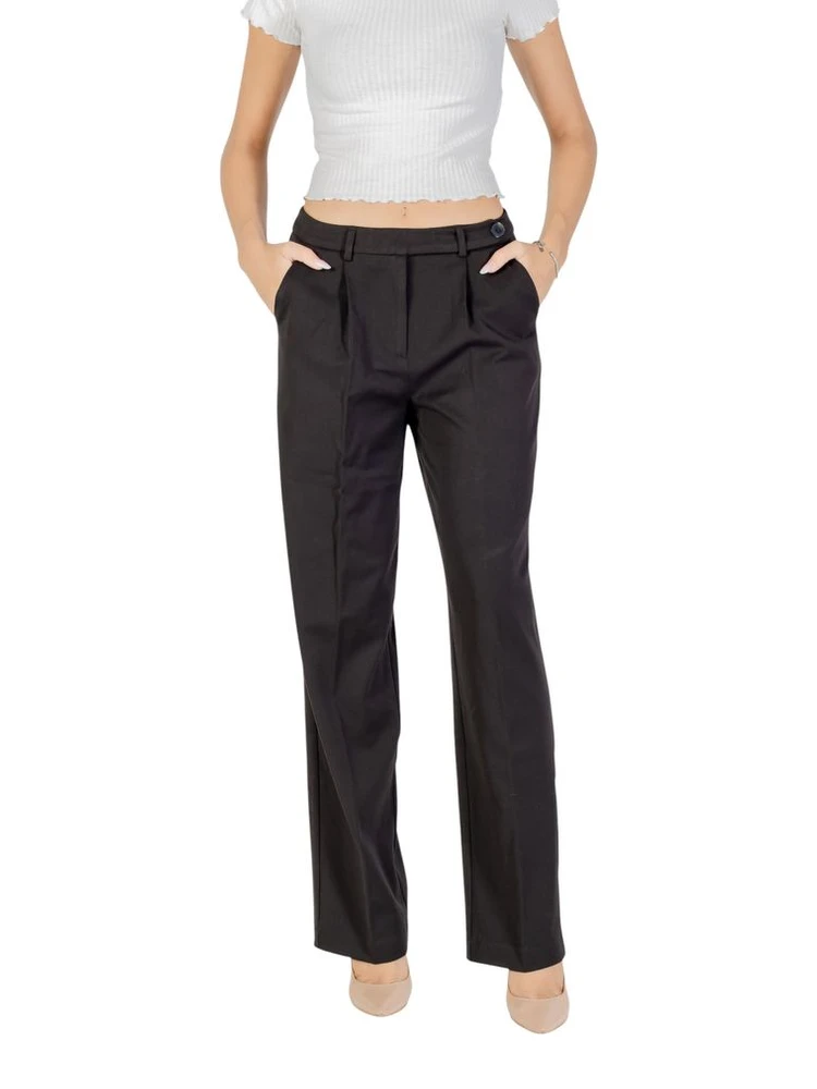 Black Recycled Polyester Dress Pants