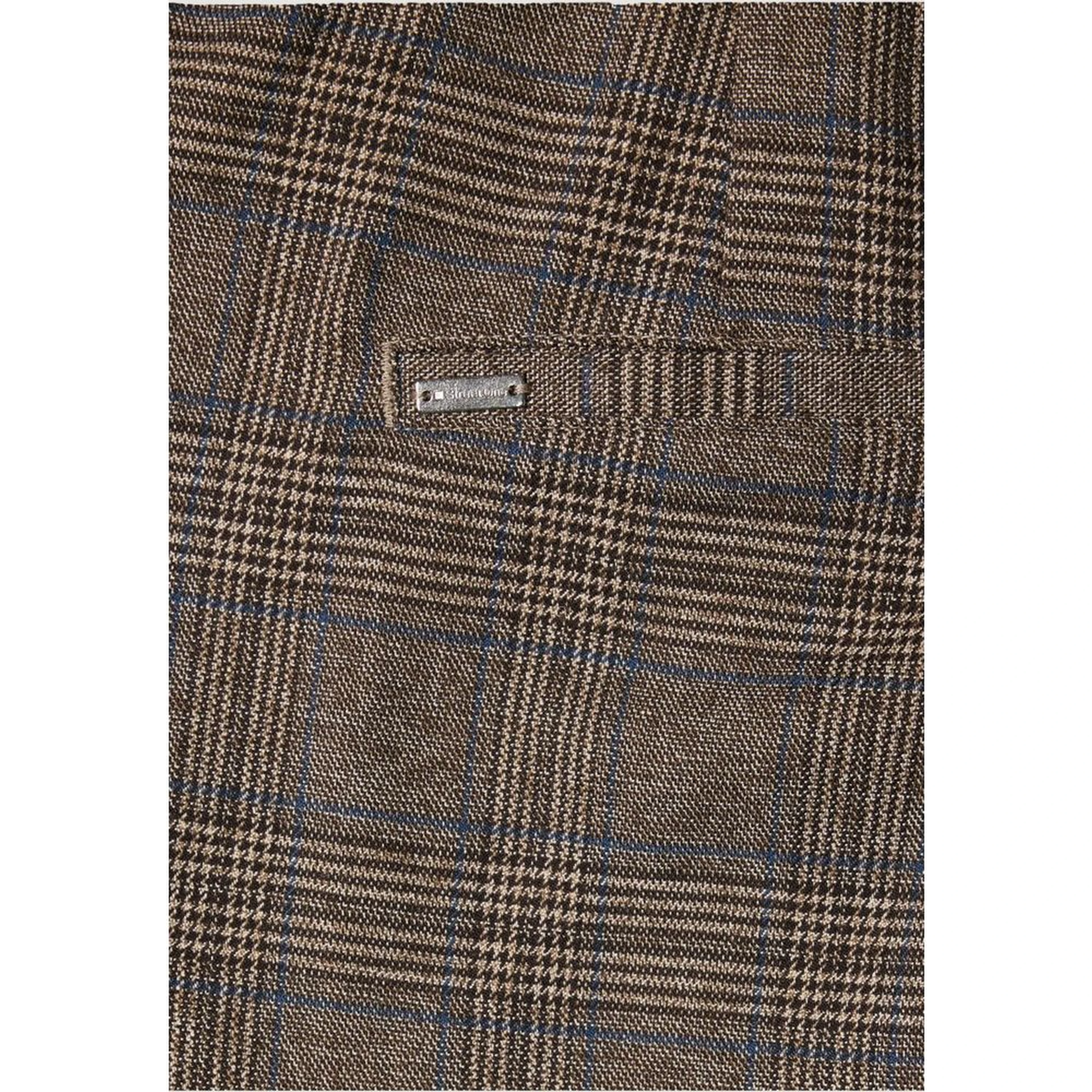 Brown Polyester Casual Pants