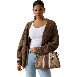 Bicolor Polyethylene Handbag