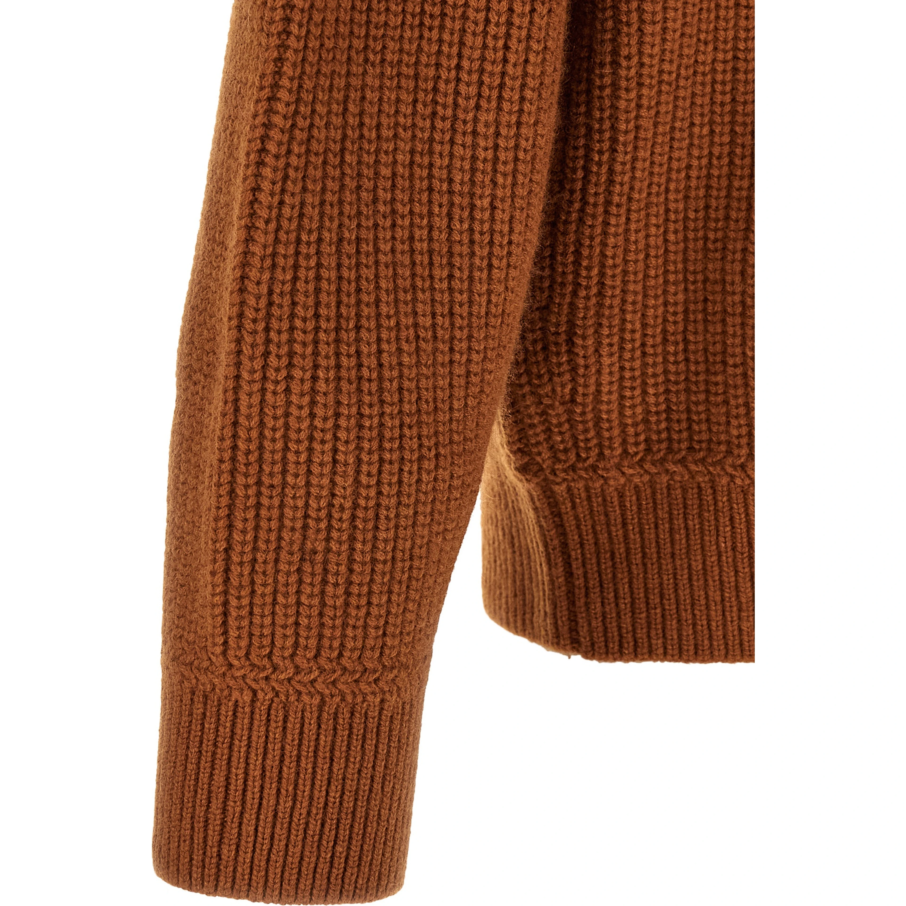Brown Merino Wool Cardigan