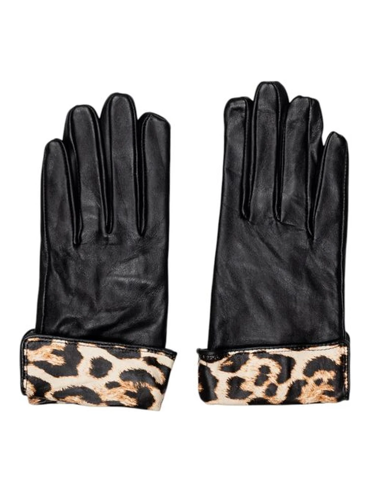 Black Leather Gloves