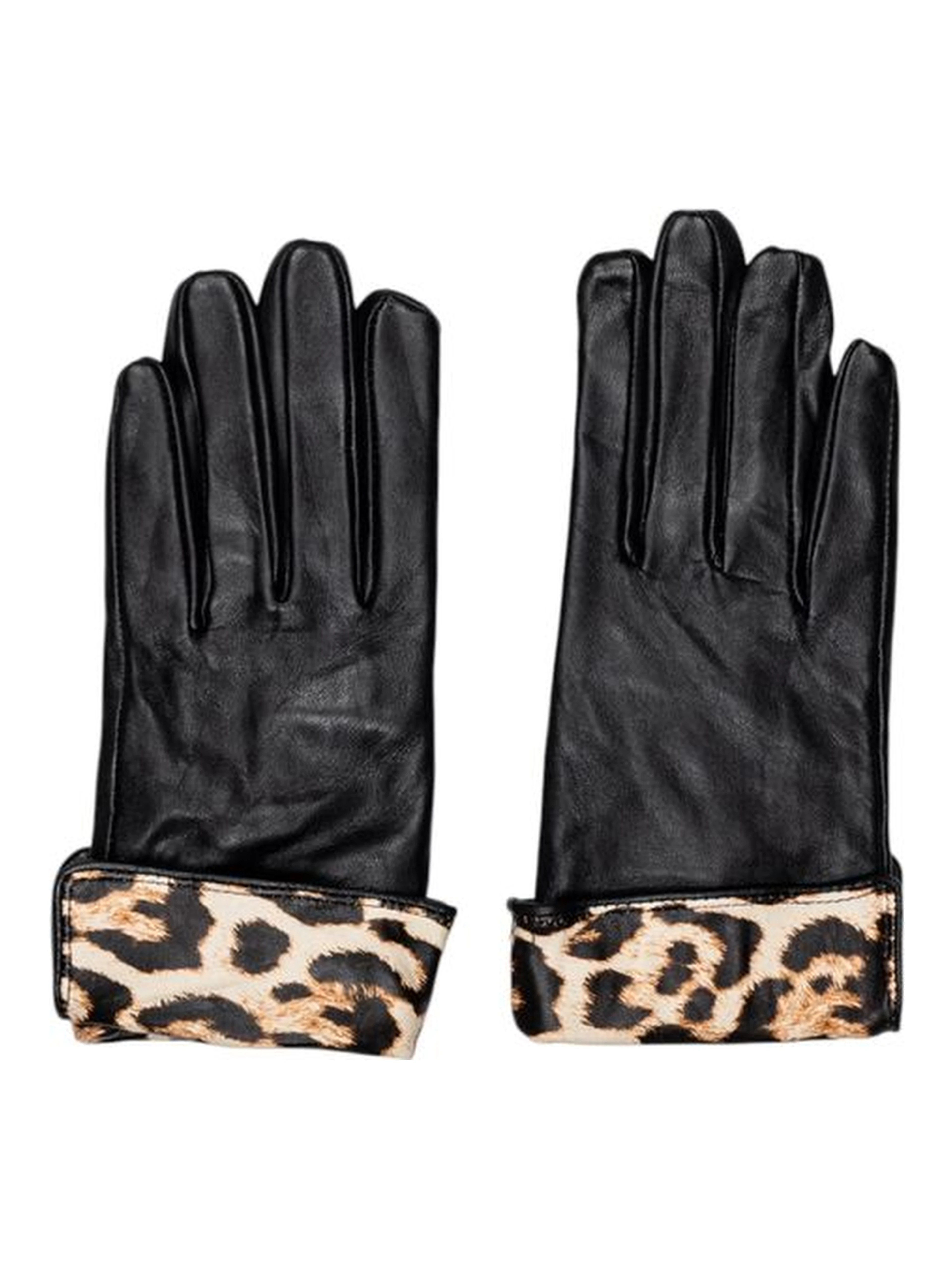 Black Leather Gloves